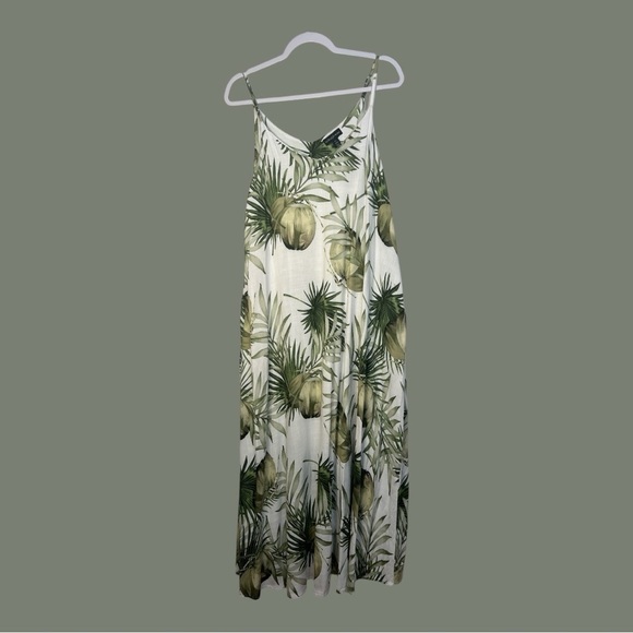 Tribal Dresses & Skirts - Tribal Femme Maxi Tropical Print Dress Spaghetti Straps Size Petite Small